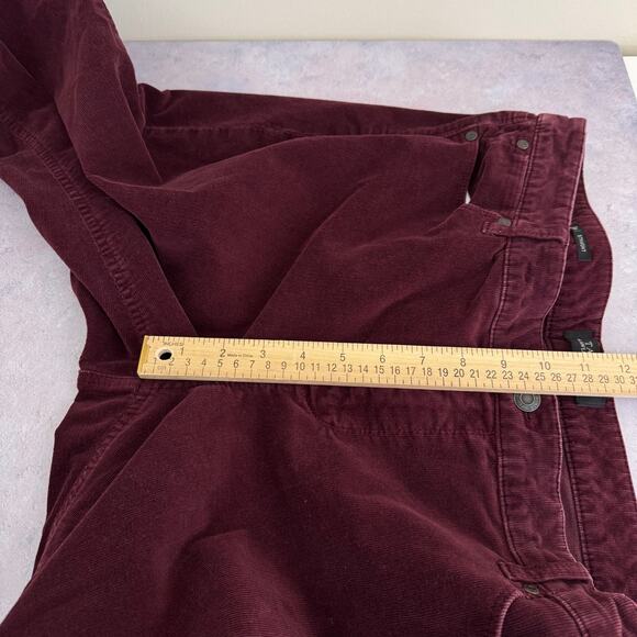 Talbots Corduroy Pants Women's Size 16P Petite Flawless 5 Pocket Straight Maroon - Picture 6 of 9